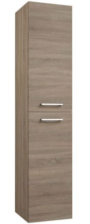 Badezimmer - Hochschrank Rajkot 88, Farbe: Eiche – 160 x 35 x 35 cm (H x B x T)