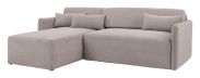 Ecksofa Lommel 01, Farbe: Rosa - Abmessungen: 79 x 235 x 170 cm (H x B x T) - Ottomane: Links