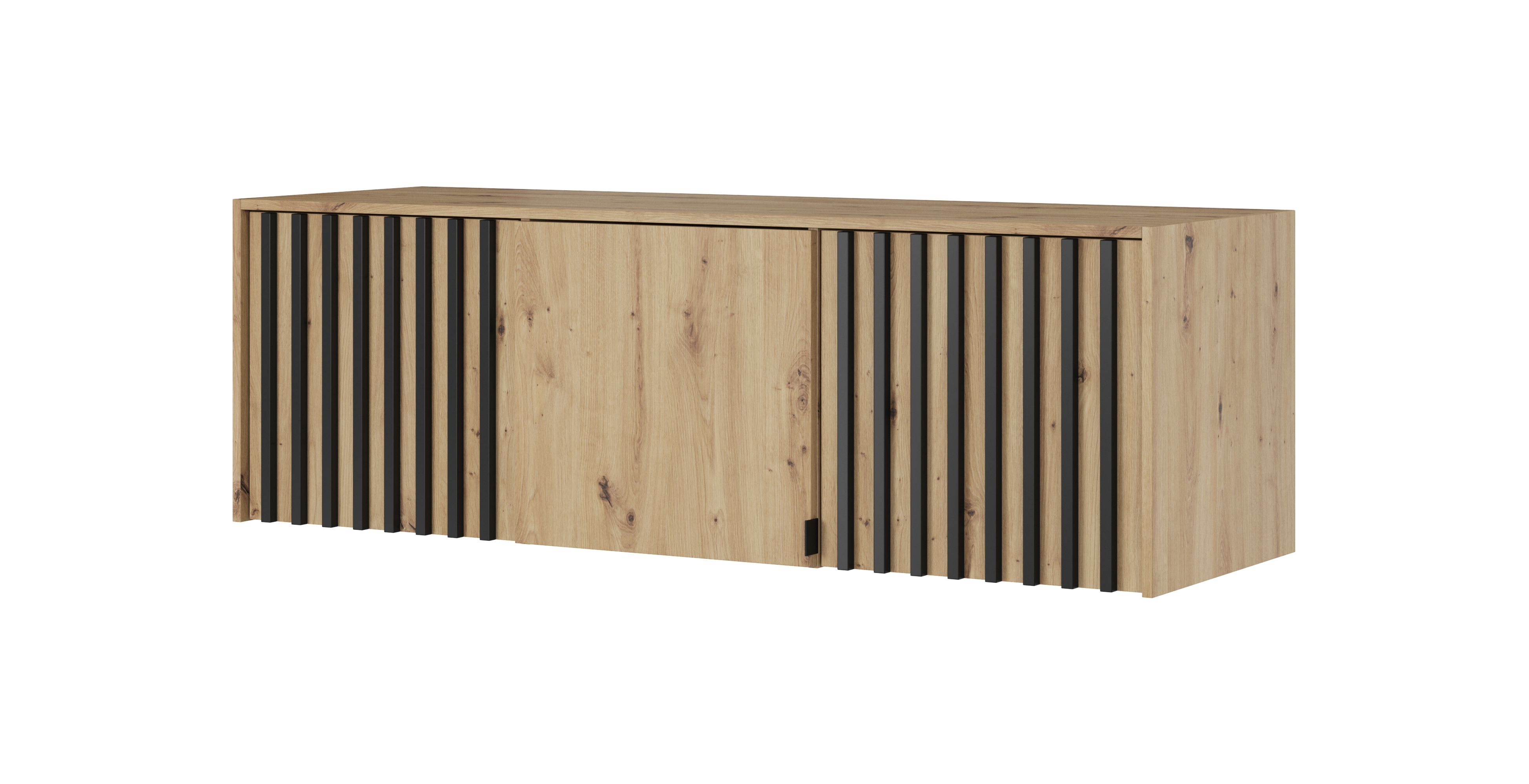 Aufsatz für Kleiderschrank Leeds 13 & 14, Farbe: Eiche Artisan - Abmessungen: 50 x 155 x 51 cm (H x B x T)