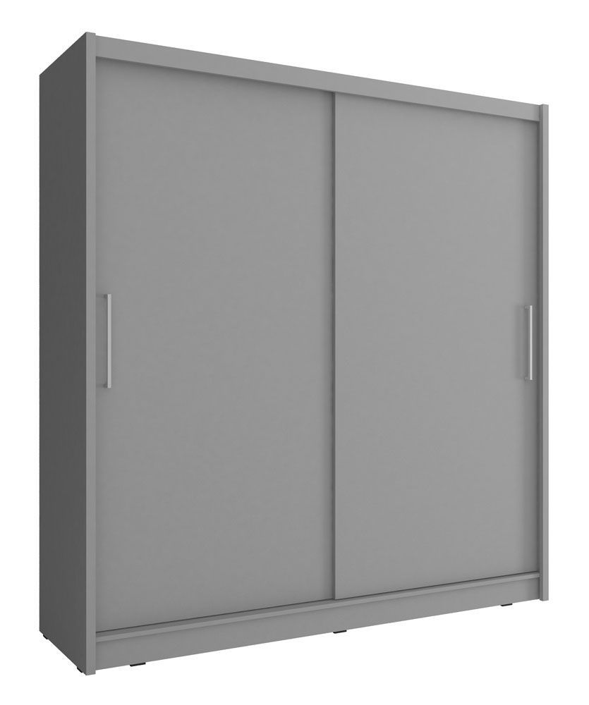 Kleiderschrank mit 10 Fächern Bickleigh 23, Farbe: Grau - Abmessungen: 214 x 200 x 62 cm (H x B x T), mit genügend Stauraum