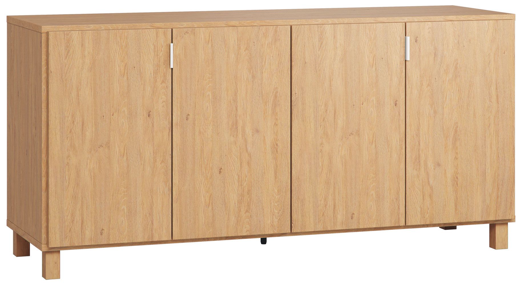 Kommode Averias 04, Farbe: Eiche - Abmessungen: 78 x 160 x 47 cm (H x B x T)