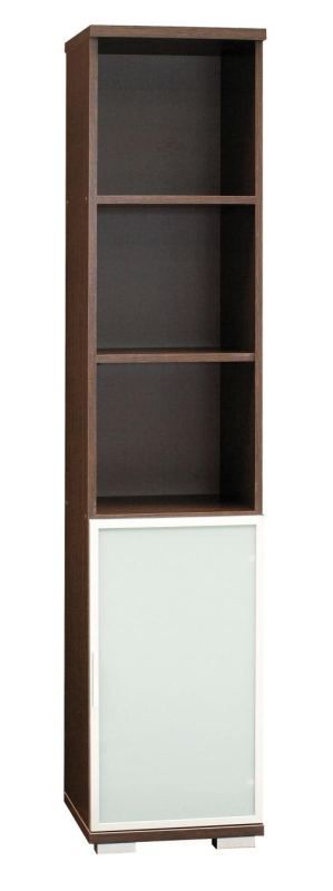 Regal Trelew 24, Farbe: Wenge - 193 x 40 x 41 cm (H x B x T)