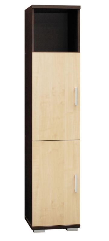 Regal Trelew 25, Farbe: Wenge / Ahorn - 193 x 40 x 41 cm (H x B x T)