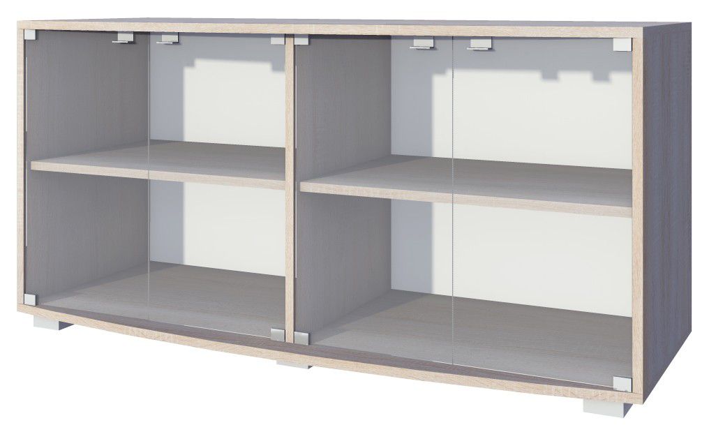 TV-Unterschrank Rabaul 11, Farbe: Sonoma Eiche - Abmessungen: 47 x 155 x 43 cm (H x B x T)