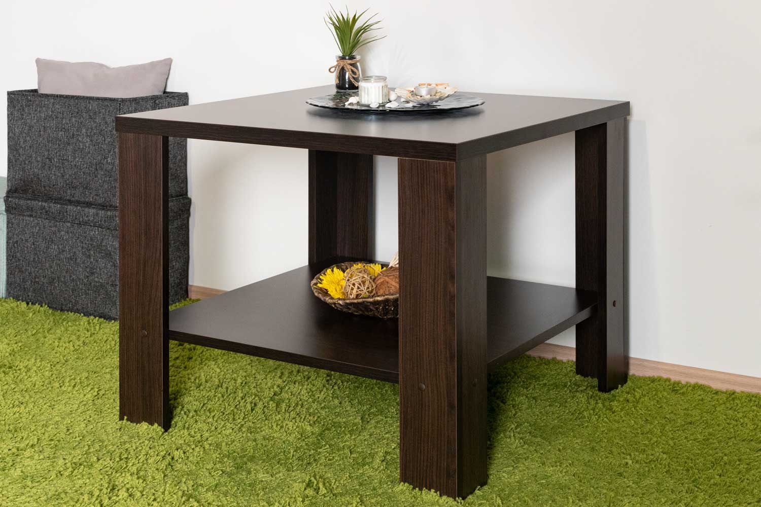 Couchtisch Trelew 35, Farbe: Wenge - 68 x 68 x 55 cm (B x T x H)