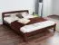 Jugendbett Kiefer Vollholz massiv Nussfarben A5, inkl. Lattenrost - Abmessung 160 x 200 cm (B x L)