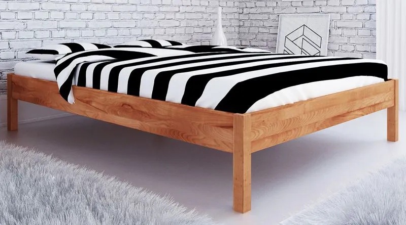 Doppelbett Kapiti 09 Kernbuche massiv geölt - Liegefläche: 180 x 200 cm (B x L)