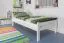 Kinderbett / Jugendbett "Easy Premium Line" K1/2n, Buche Vollholz massiv weiß lackiert