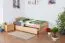 Kinderbett / Jugendbett "Easy Premium Line" K1/2h inkl. 2. Liegeplatz und 2 Abdeckblenden, 90 x 200 cm Buche Vollholz massiv Natur