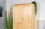 Kleiderschrank Kiefer Vollholz massiv natur 013 - Abmessung 190 x 90 x 60 cm (H x B x T)