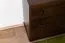 Kommode Junco 148, Kiefer Vollholz, Walnussfarben, 78 x 80 x 42 cm, mit 3 breiten Schubladen, sehr geräumig, langlebig und stabil, hohe Holzqualität