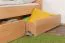 Doppelbett "Easy Premium Line" K7 inkl. 2 Schubladen und 1 Abdeckblende, 180 x 200 cm Buche Vollholz massiv Natur