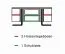 TV-Unterschrank Ogulin 17, Farbe: Eiche / Schwarz, teilmassiv - Abmessungen: 63 x 142 x 45 cm (H x B x T)