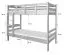 Stockbett für Erwachsene "Easy Premium Line" K17/n, Höhe 174 cm, Buche Massivholz weiß lackiert, Liegefläche 90 x 200 cm, teilbar, großer Abstand zwischen den Betten
