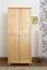 Kleiderschrank Massivholz natur 007 - 190 x 90 x 60 cm (H x B x T)