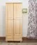 Kleiderschrank Massivholz natur 012 - Abmessung 190 x 90 x 60 cm (H x B x T)