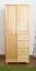 Kleiderschrank Massivholz natur 009 - 190 x 90 x 60 cm (H x B x T)