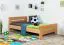 Jugendbett / Kinderbett "Easy Premium Line" K6, 120 x 200 cm Buche Vollholz massiv Natur