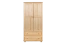 Kleiderschrank Holz natur 011 - Abmessung 190 x 90 x 60 cm (H x B x T)