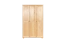 Kleiderschrank Massivholz natur 016 - 190 x 120 x 60 cm (H x B x T)