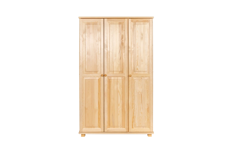 Kleiderschrank Holz natur 016 - Abmessung 190 x 120 x 60 cm (H x B x T)